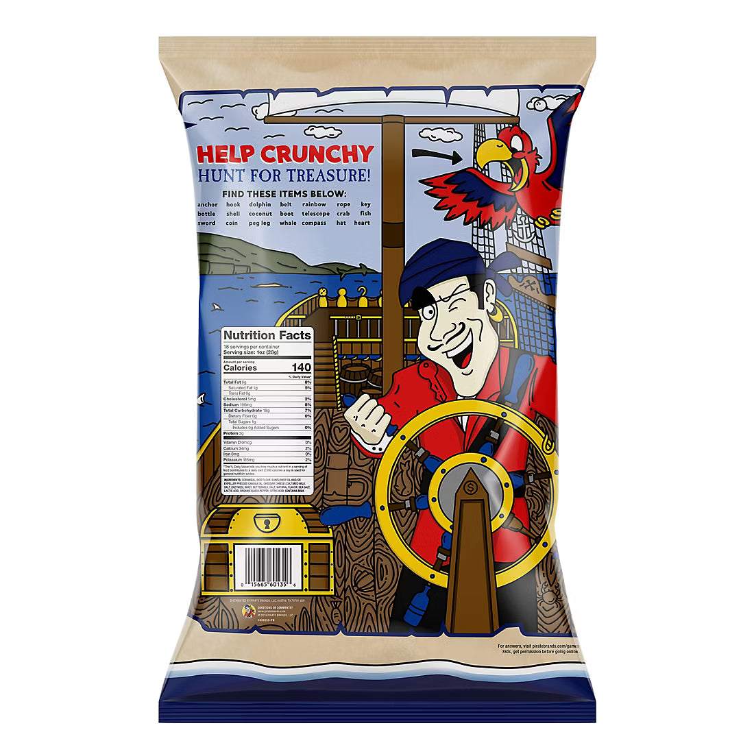 Pirate's Booty Aged White Cheddar Puffs, 18 oz.
