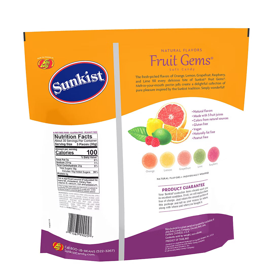 Sunkist Fruit Gems, 2lbs.