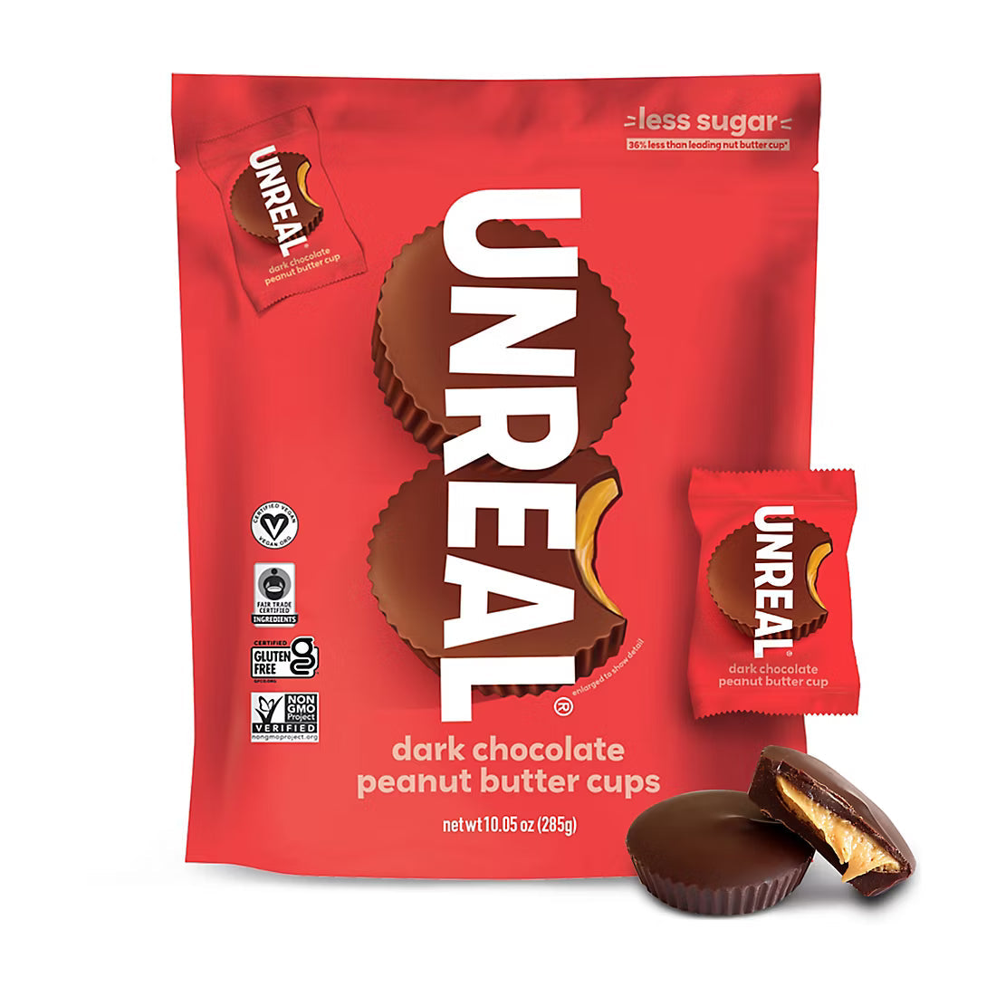 Unreal Dark Chocolate Peanut Butter Cups, 10.05 oz.