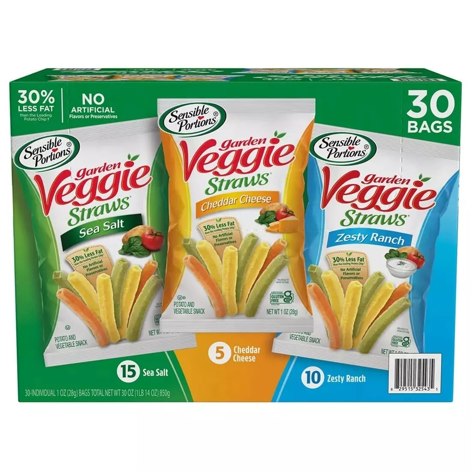 Veggie Straws Variety Pack, 30 ct.