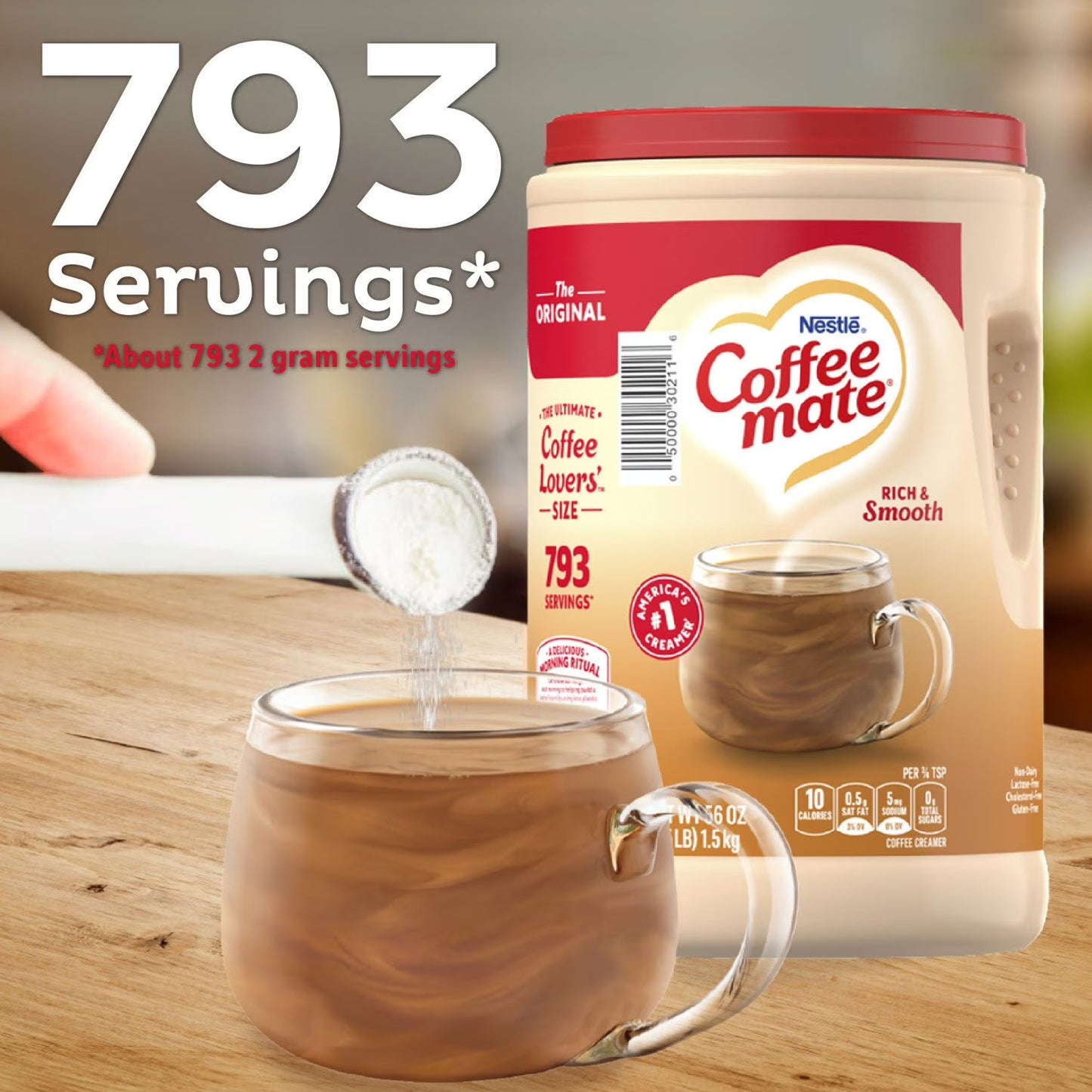 Coffee Mate Original Powdered Coffee Creamer, 56 oz.