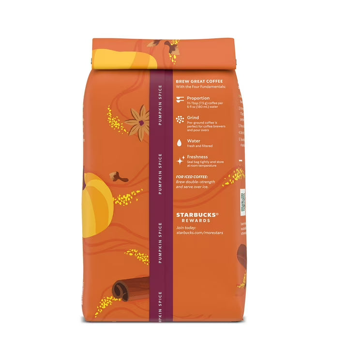 Starbucks Pumpkin Spice Ground Coffee, 35 oz.