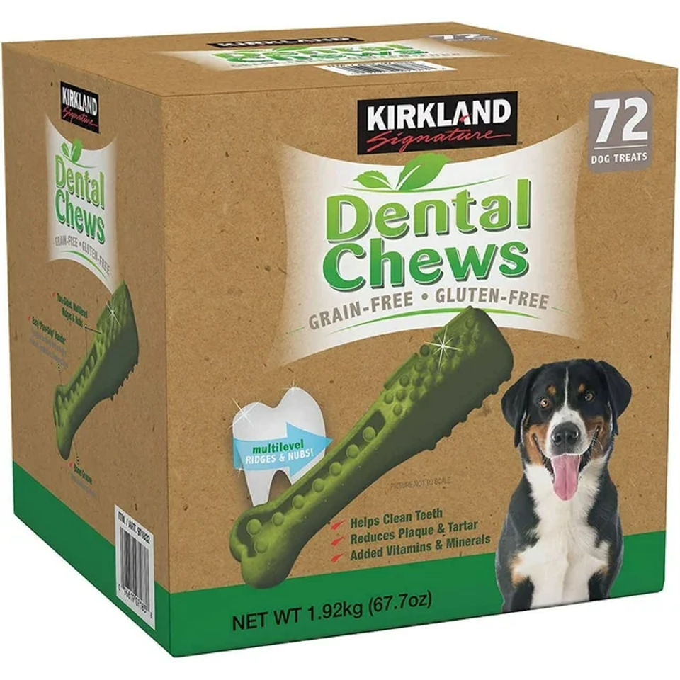 Kirkland Dental Chews Dog Treats, 72 count