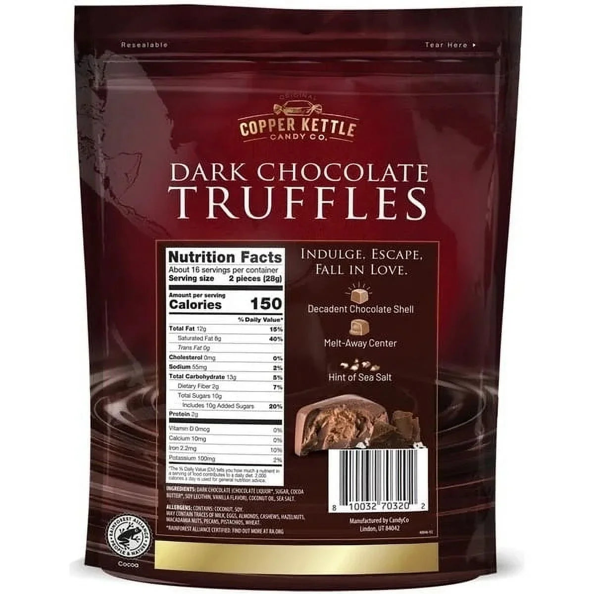 Copper Kettle Dark Chocolate Truffles, 16 oz.