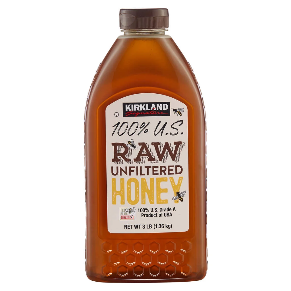 Kirkland 100% U.S. Raw Unfiltered Honey, 3 lbs.