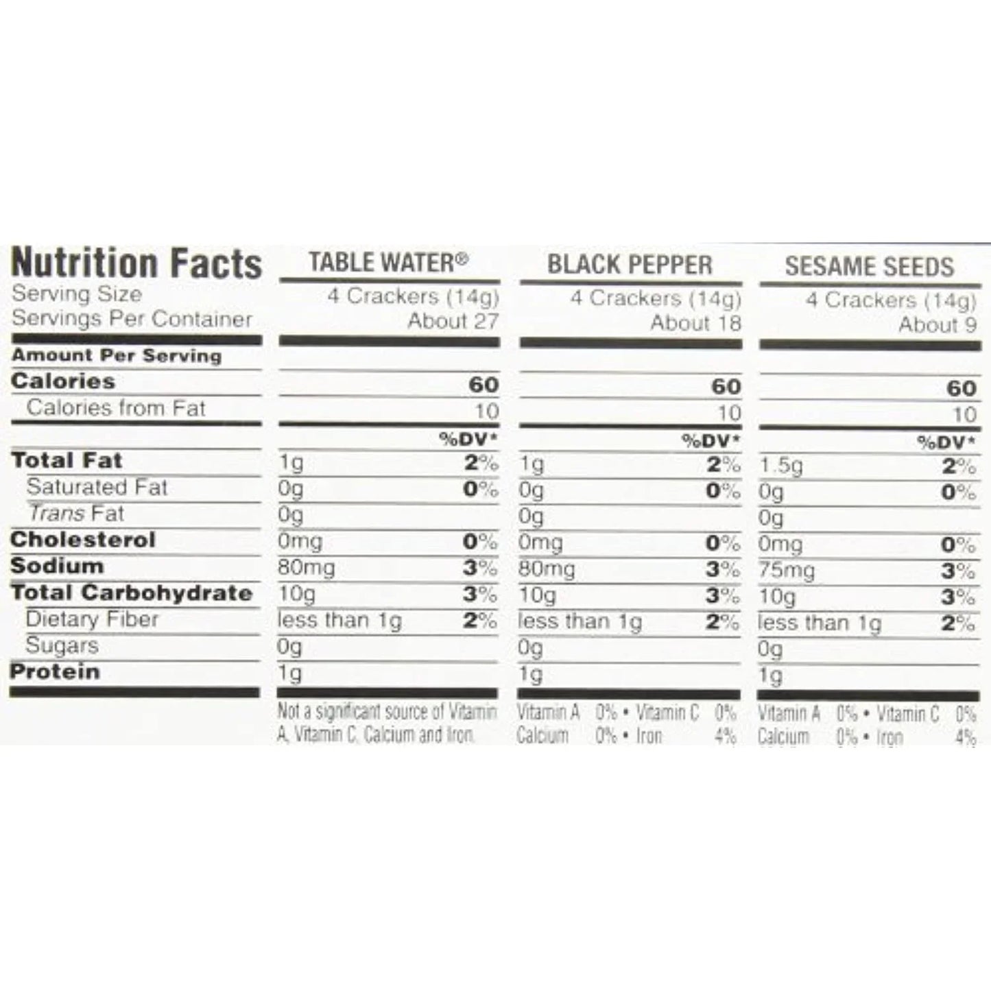 Carr's Table Water Crackers Variety Pack, 6 ct.