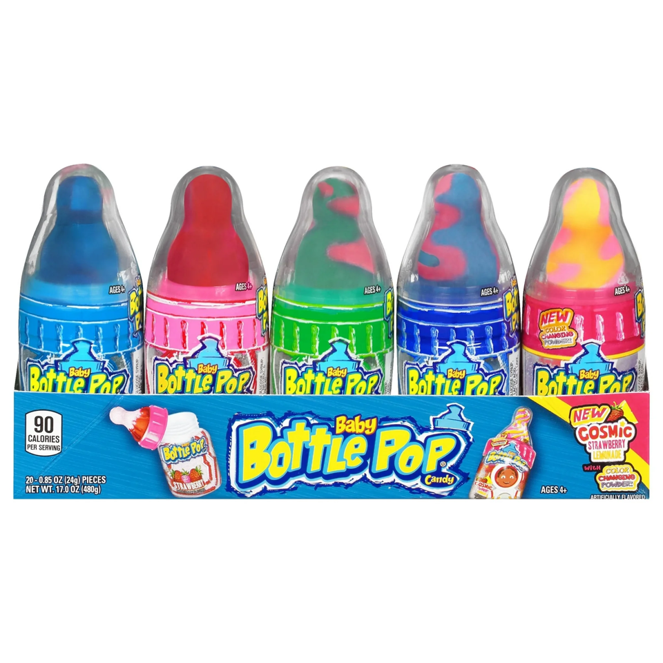 Baby Bottle Pop Assorted Flavors, 20 count