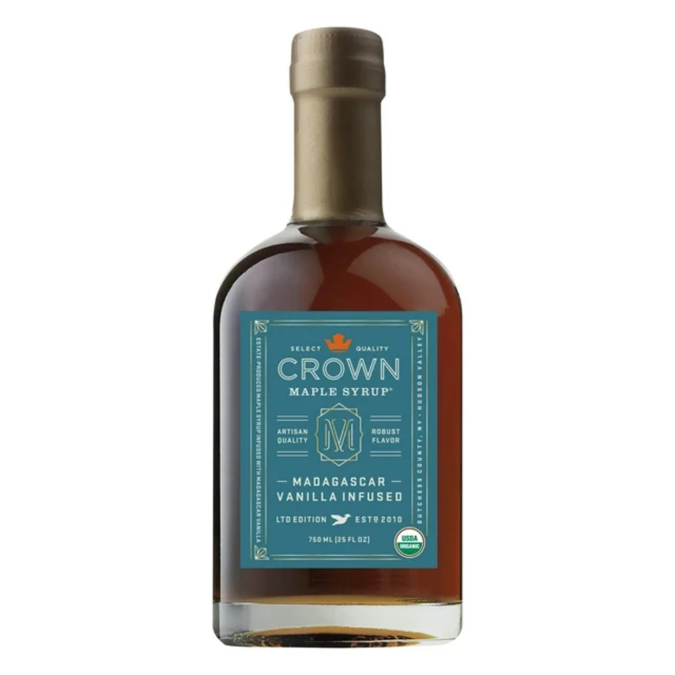 Crown Maple Madagascar Vanilla Infused Syrup, 25 fl oz.
