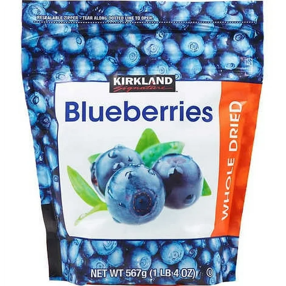 Kirkland Dried Organic Blueberries, 20oz