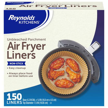 Reynolds Kitchens Unbleached Parchment Air Fryer Liners, 150 ct.