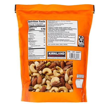 Kirkland Extra Fancy Unsalted Mixed Nuts, 2.5 lbs.