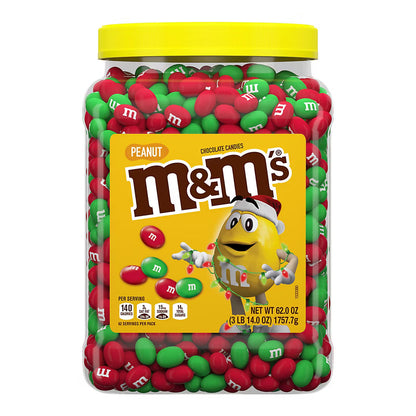 M&M's Peanut Milk Chocolate Holiday Edition, 62 oz.