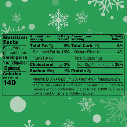 M&M's Peanut Milk Chocolate Holiday Edition, 62 oz.