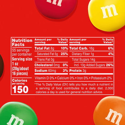 M&M's Peanut Butter Milk Chocolate, 55 oz.