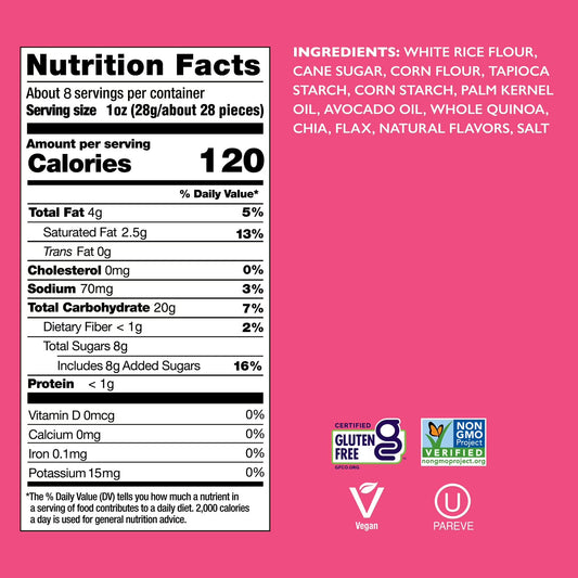 Drizzilicious Mini Rice Cakes Frosted Strawberry, 8 oz.