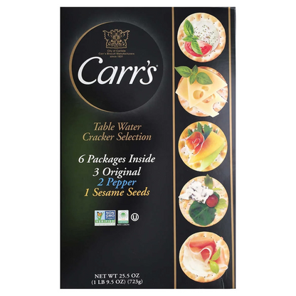 Carr's Table Water Crackers Variety Pack, 6 ct.