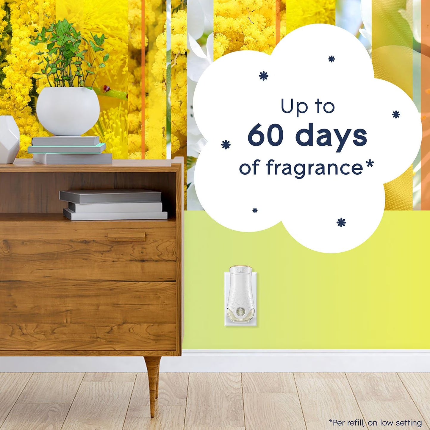 Glade Scented Plug-Ins, Radiant Bloom, 2 Warmers + 6 Refills