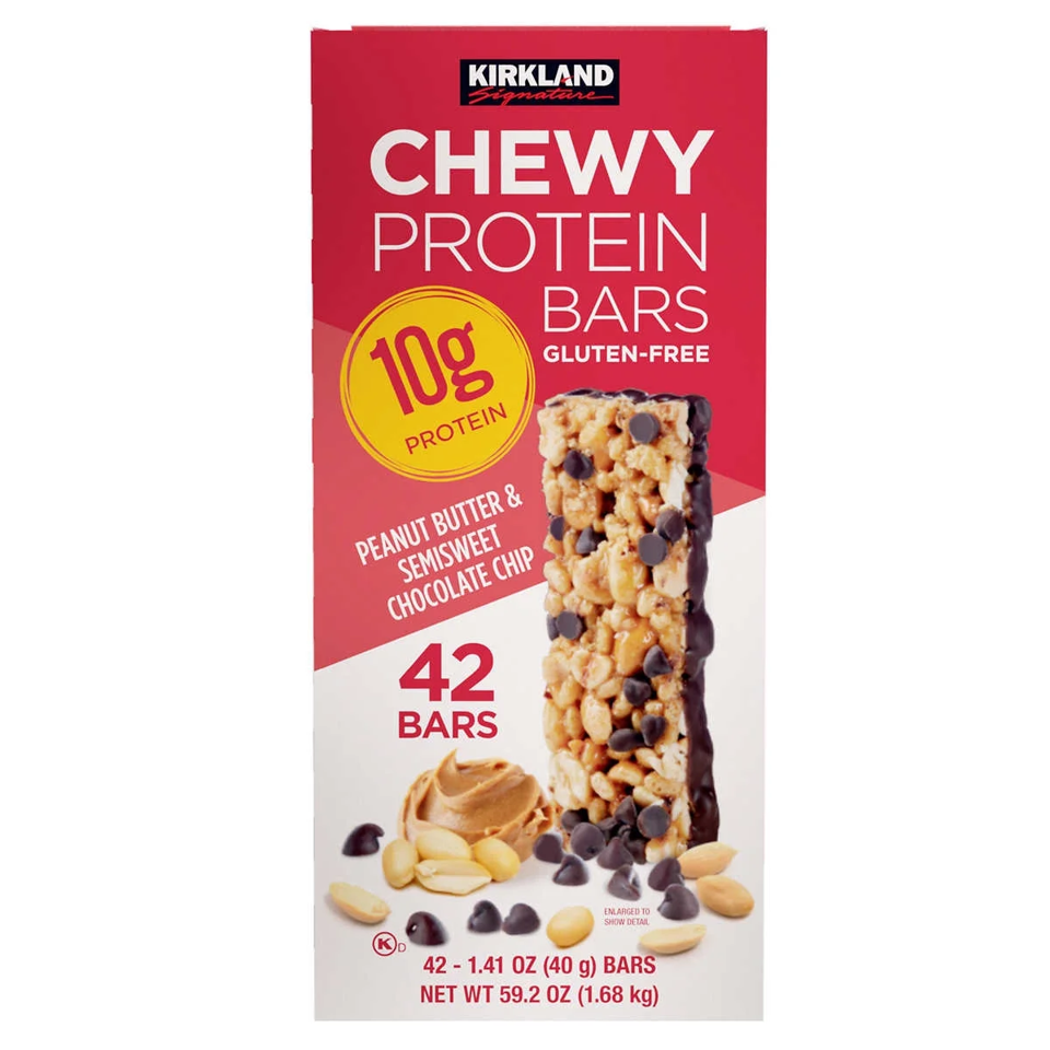 Kirkland Chewy Protein Bars, 42 ct
