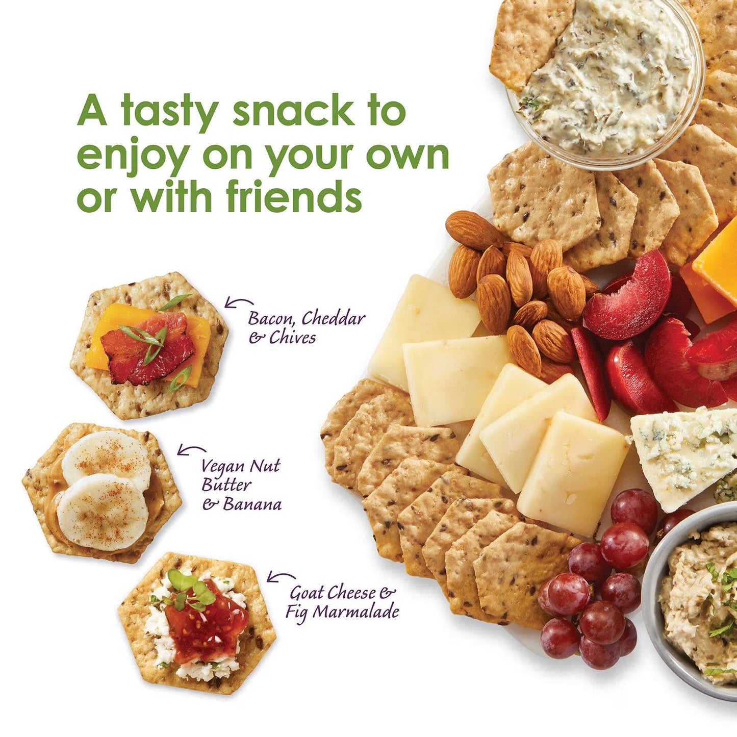 Crunchmaster 5 Seed Multi-Grain Crackers, 10 oz (2-Pack)