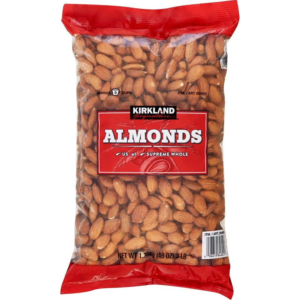 Kirkland Almonds, 3lbs.