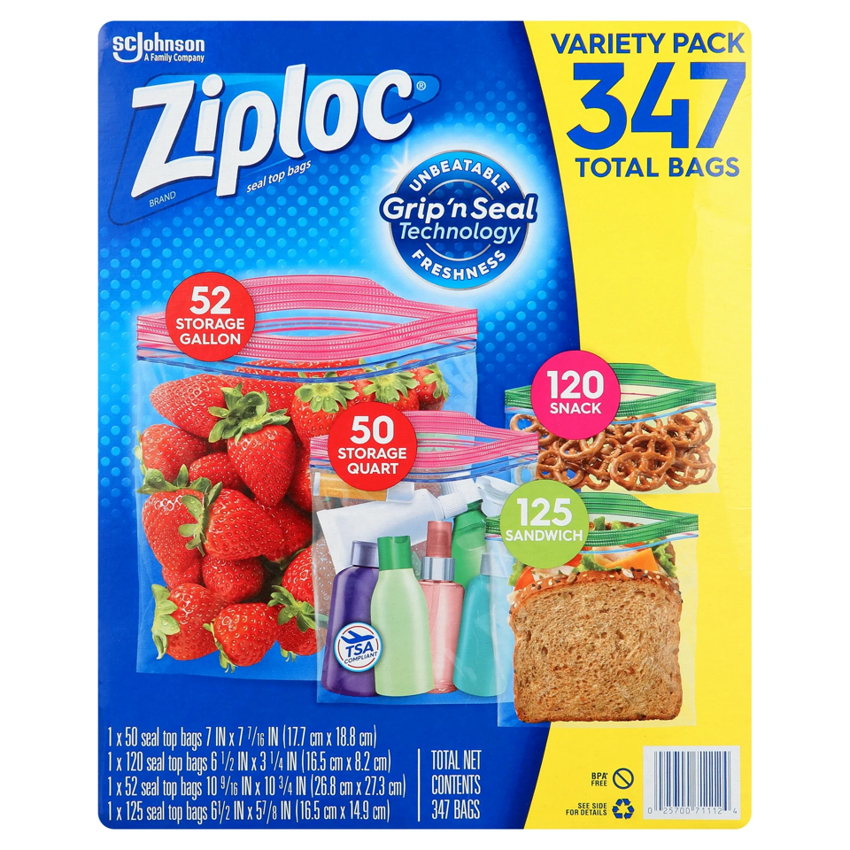 Ziploc Variety Pack, 347 ct.