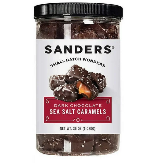 Sanders Dark Chocolate Sea Salt Caramels, 36oz