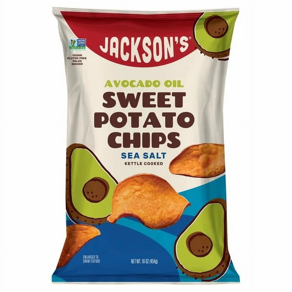 Jackson's Kettle Cooked Sweet Potato Chips, 16 oz.