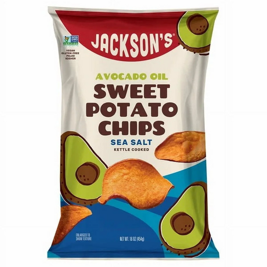 Jackson's Kettle Cooked Sweet Potato Chips, 16 oz.