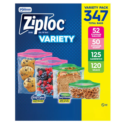 Ziploc Variety Pack, 347 ct.