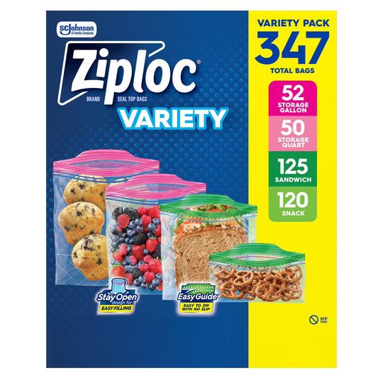 Ziploc Variety Pack, 347 ct.