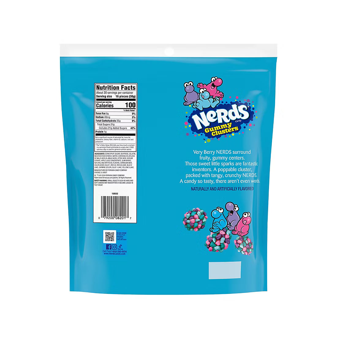 Nerds Gummy Clusters Very Berry, 32 oz.