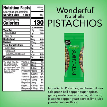 Wonderful Pistachios Variety Pack, 0.75 oz, 21 ct.