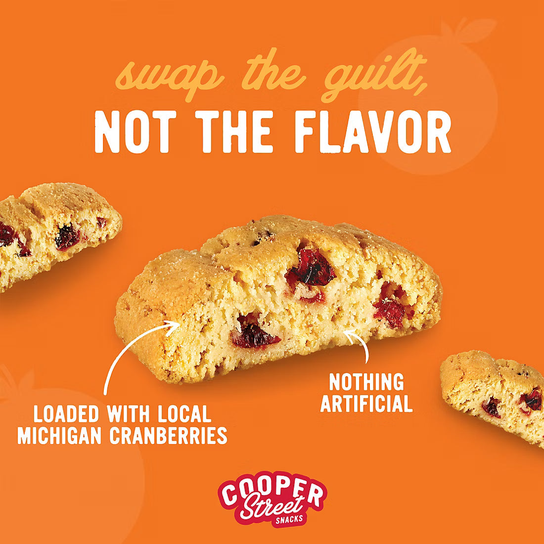 Cooper Street Twice Baked Cookies Orange Cranberry, 20 oz.
