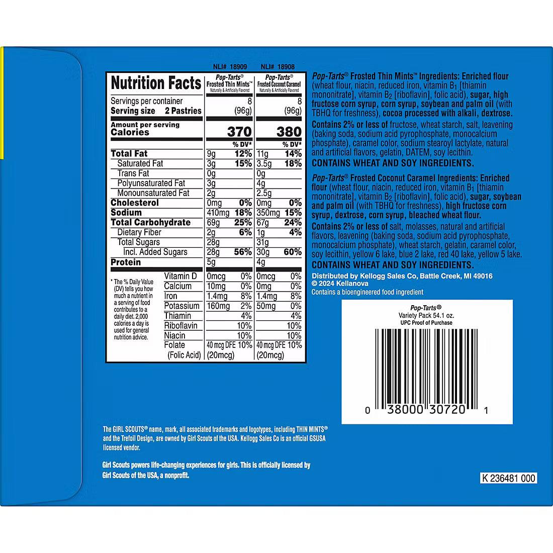 Poptarts Girl Scout Cookie Variety Pack, 32 ct.
