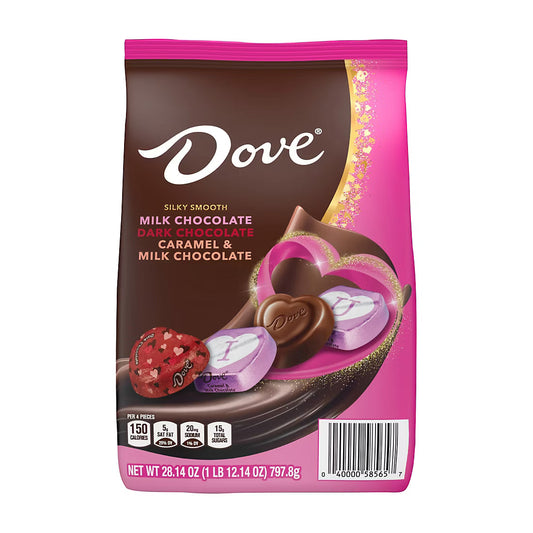 Dove Valentine's Day Mix Milk and Dark Chocolate, 28.14 oz.