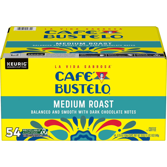 Café Bustelo Medium Roast Coffee K-Cup Pods, 54 ct.