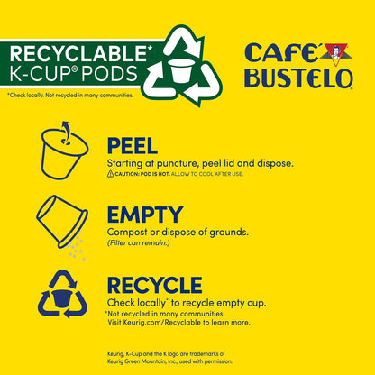 Café Bustelo Medium Roast Coffee K-Cup Pods, 54 ct.