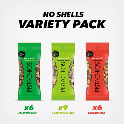 Wonderful Pistachios Variety Pack, 0.75 oz, 21 ct.