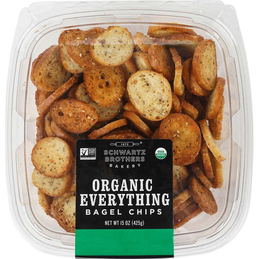 Schwartz Brothers Bakery Organic Everything Bagel Chips, 15oz