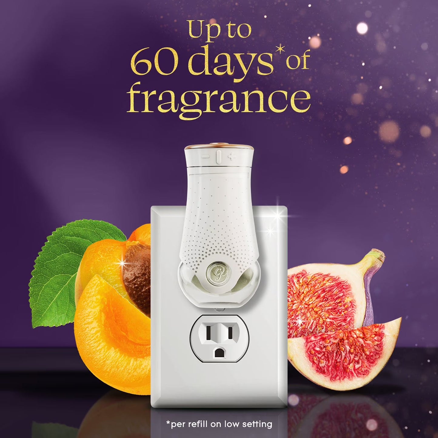 Glade Scented Plug-Ins, Fig and Apricot, 2 Warmers + 6 Refills