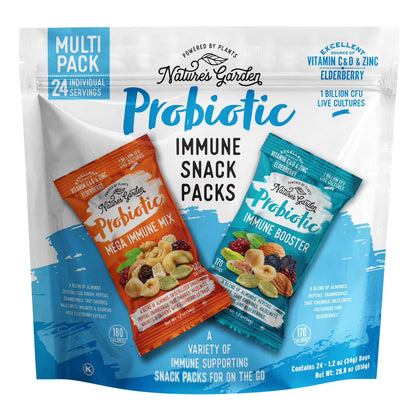Nature's Garden Probiotic Immune Snack Packs, 1.2 oz, 24 ct.