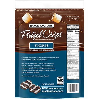 Snack Factory S'mores Pretzel Crisps, 20 oz.