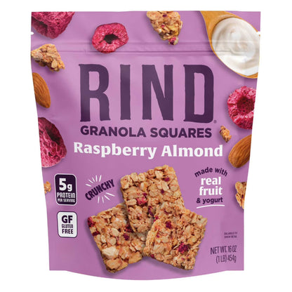RIND Granola Squares Raspberry Almond, 16 oz.