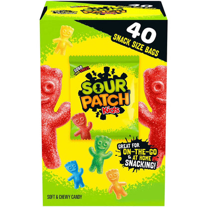Sour Patch Kids Snack Size Bags, 0.97oz, 40 ct.