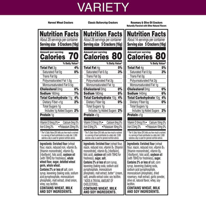 Kellogg's Toasteds Crackers Variety Pack, 40 oz.