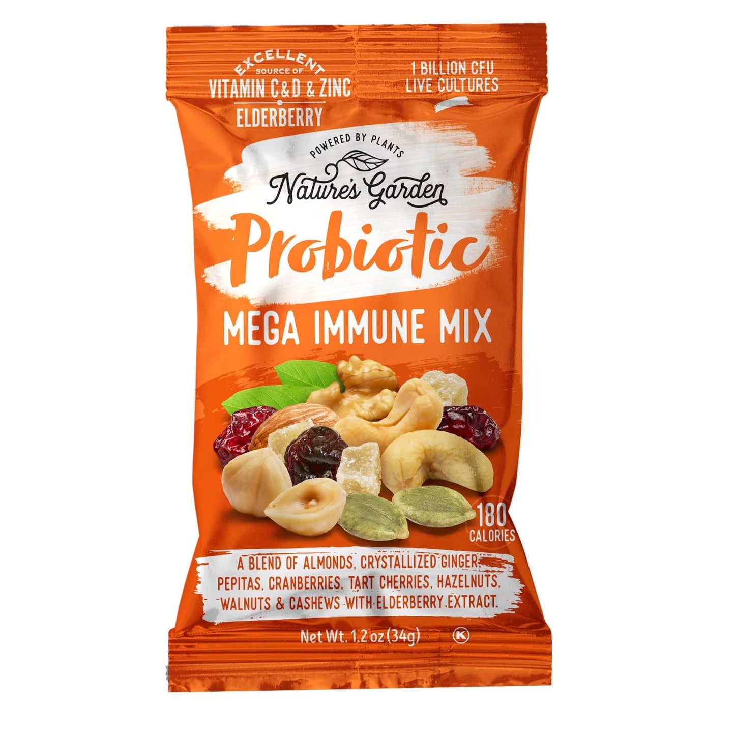 Nature's Garden Probiotic Immune Snack Packs, 1.2 oz, 24 ct.