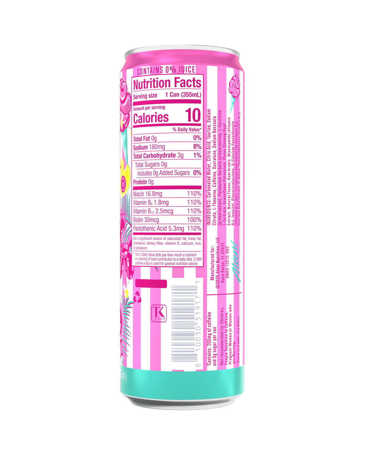Alani Nu Cotton Candy Energy Drink, 12 oz.