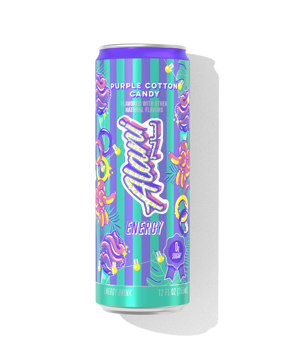 Alani Nu Purple Cotton Candy Energy Drink, 12 oz.