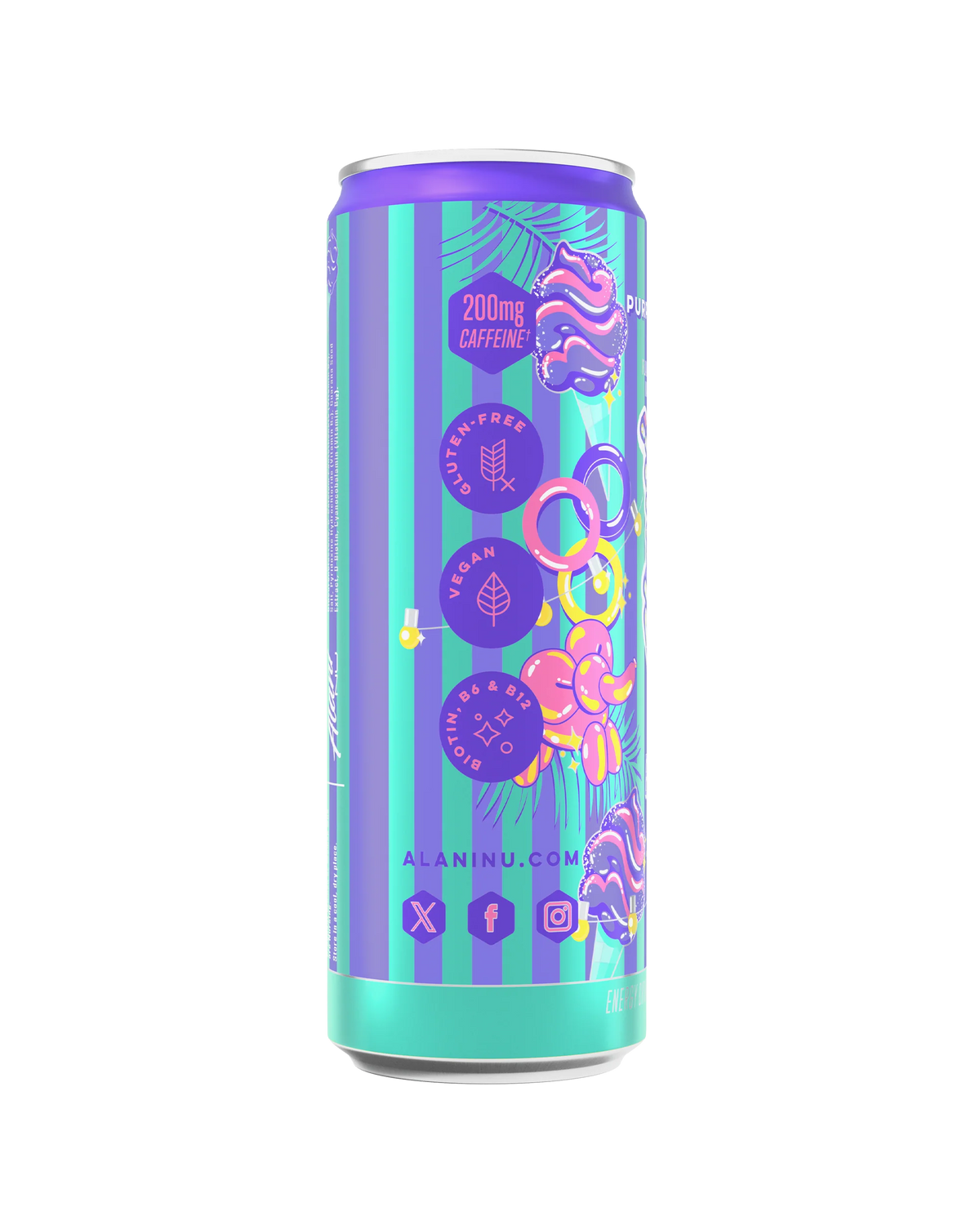 Alani Nu Purple Cotton Candy Energy Drink, 12 oz.