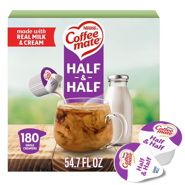 Coffee Mate Half and Half Singles, 180 ct.